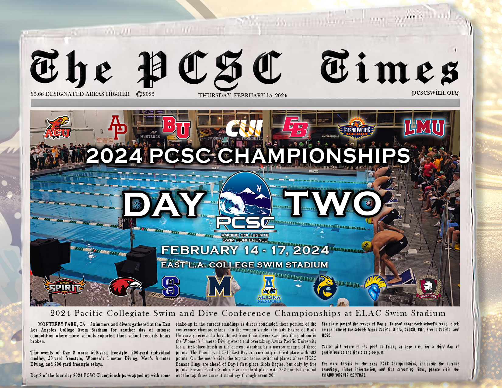 2024 PCSC Championships Day 2 Recap