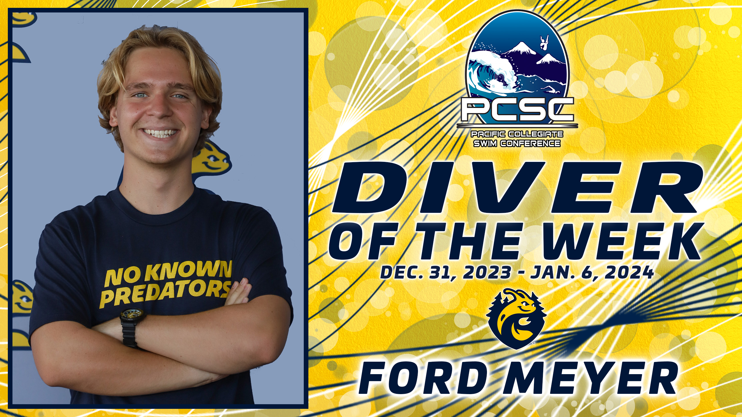 Male Diver of the Week Dec. 31, 2023 - Jan. 6, 2024