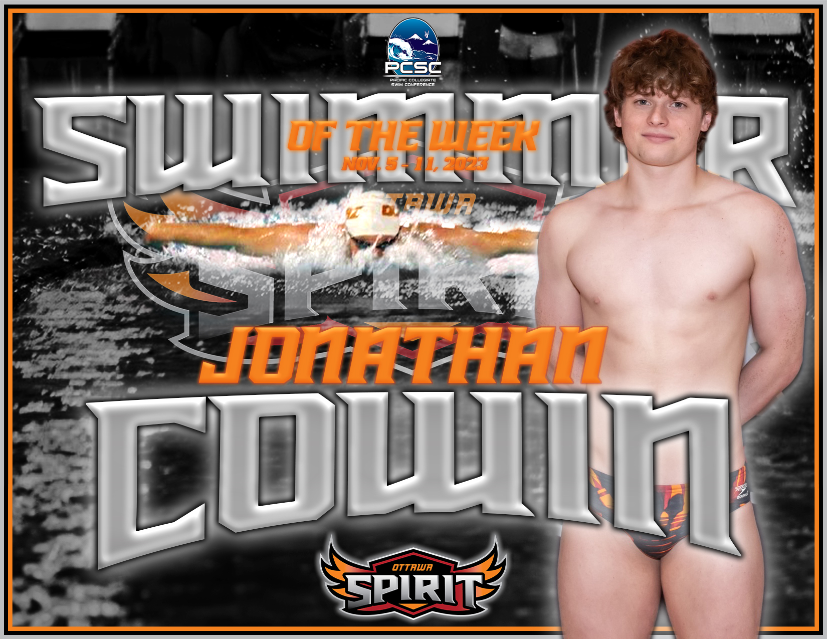 Male Swimmer of the Week Nov. 5 - 11, 2023