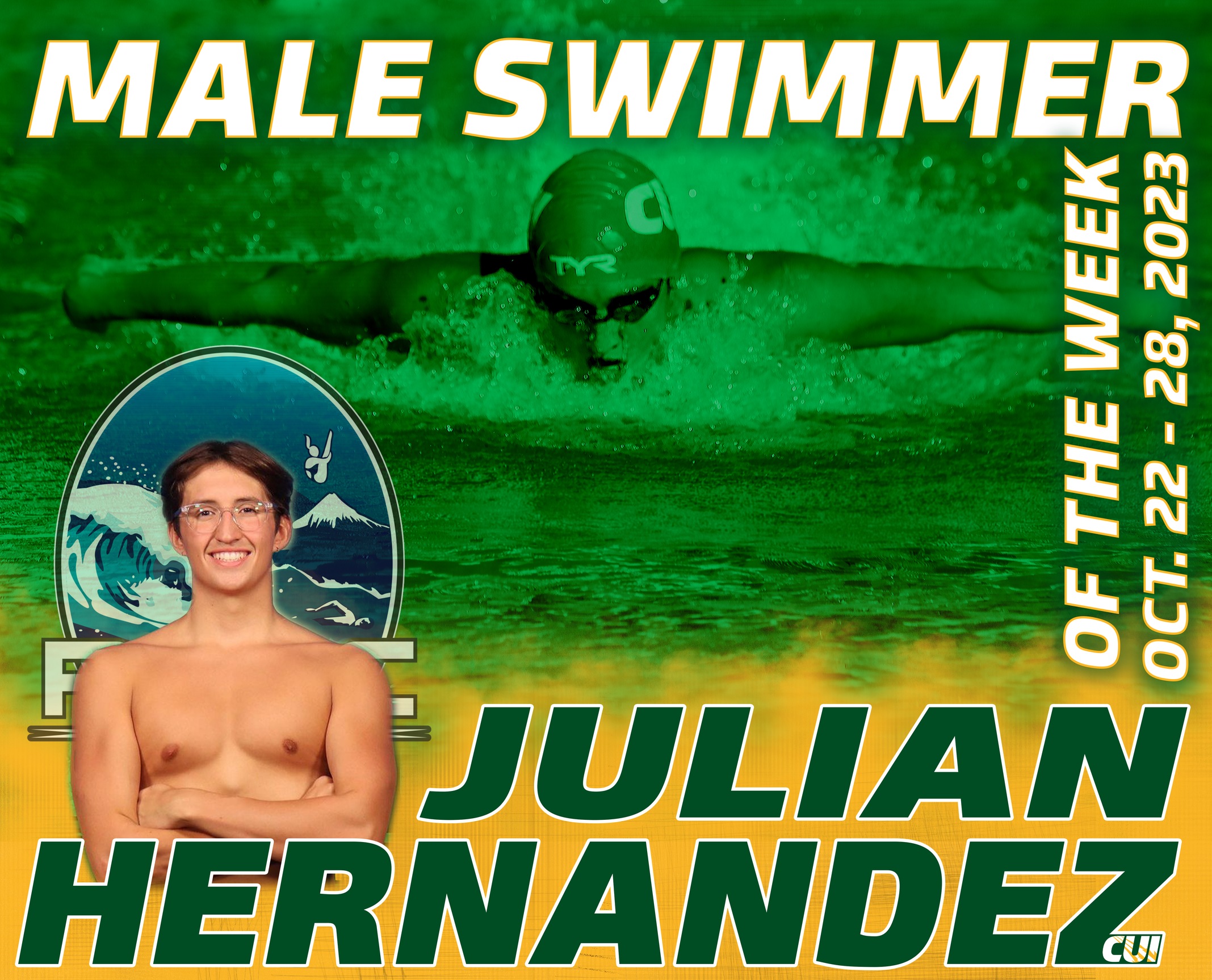 Male Swimmer of the Week Oct. 22 - 28, 2023