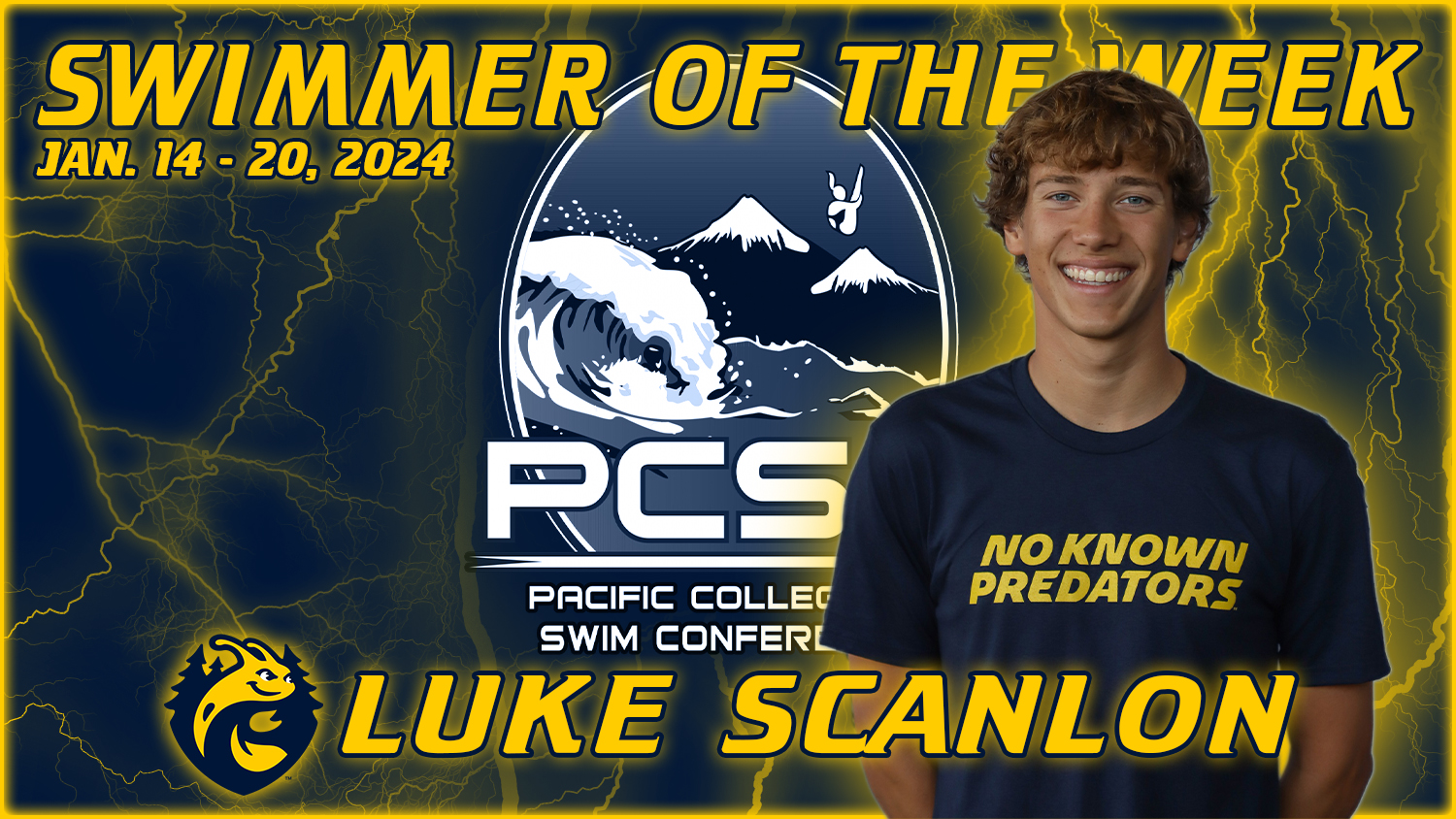 Male Swimmer of the Week Jan. 14 - 20, 2024