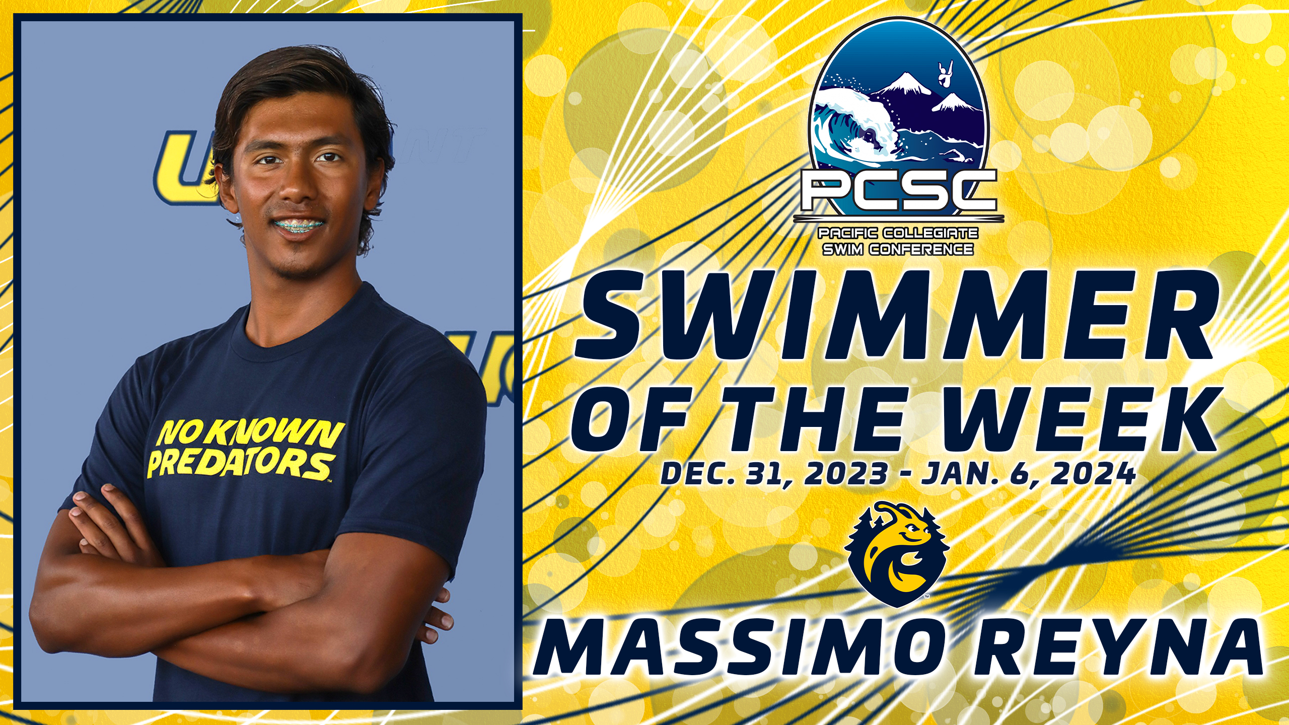 Male Swimmer of the Week Dec. 31, 2023 - Jan. 6, 2024