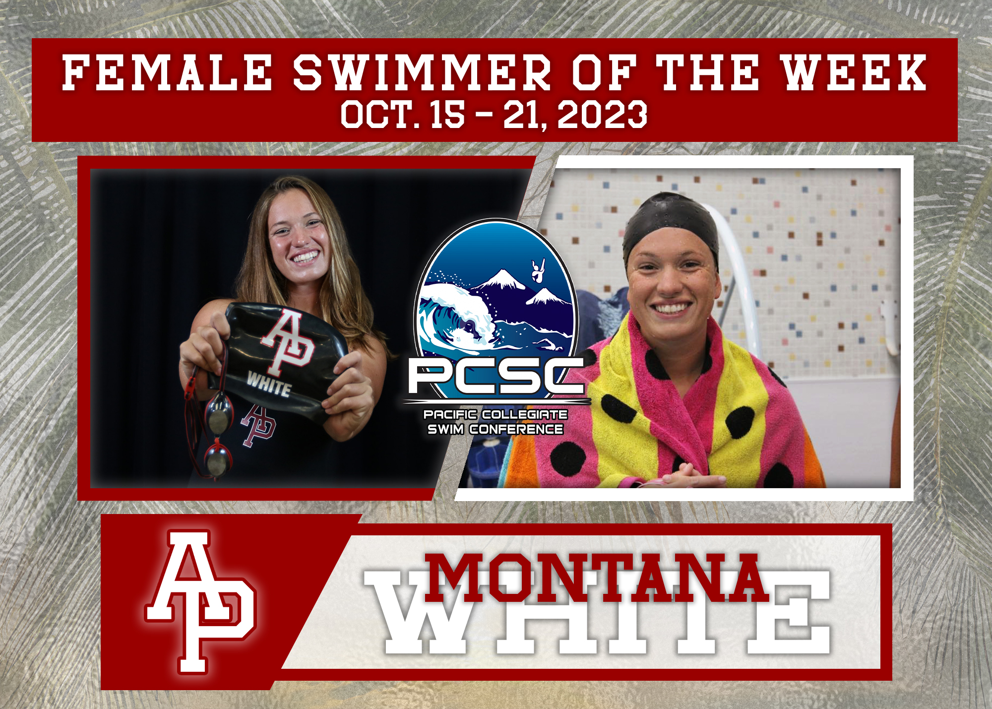 Female Swimmer of the Week Oct. 15 - 21, 2023