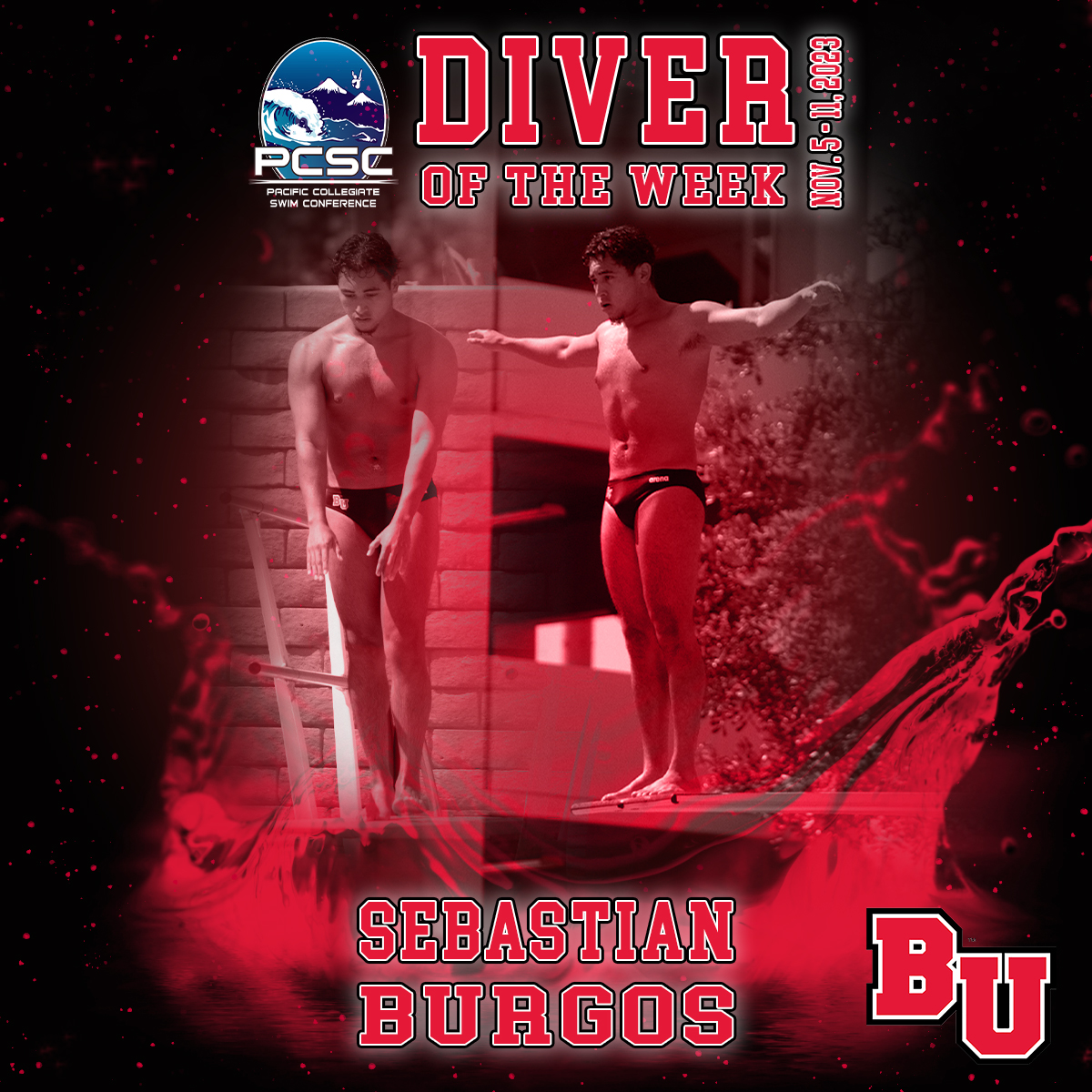 Male Diver of the Week Nov. 5 - 11, 2023