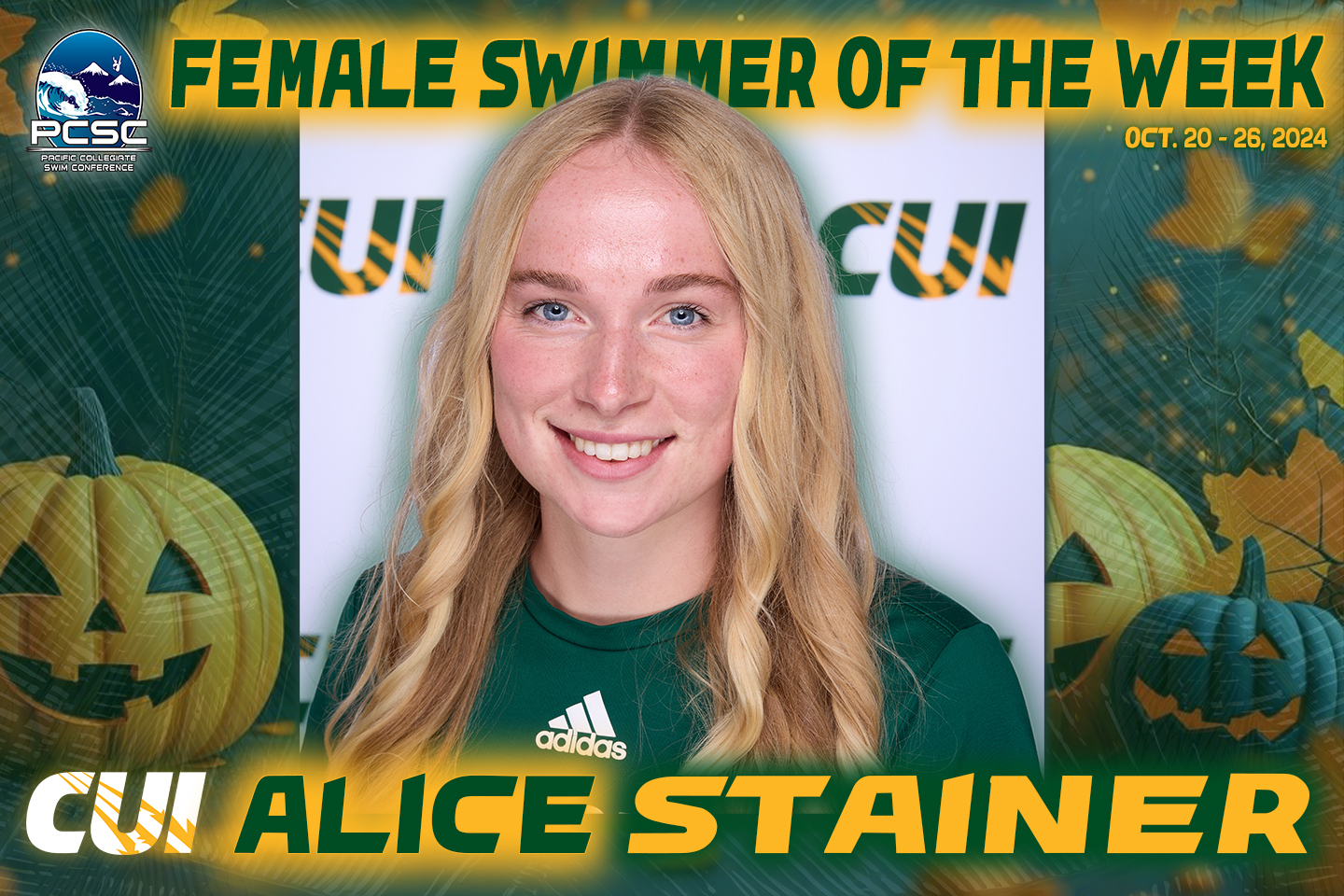 Female Swimmer of the Week Oct. 20 - 26, 2024