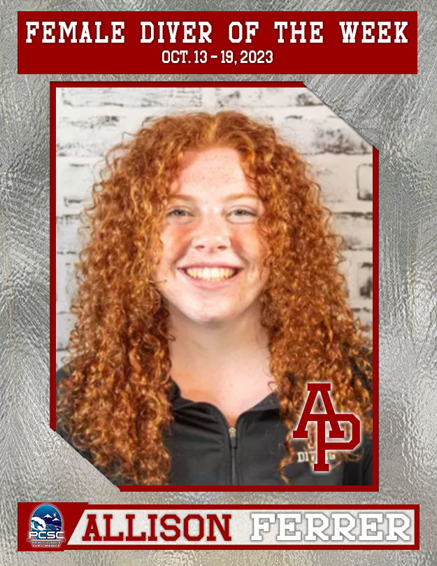 Female Diver of the Week Oct. 13 - 19, 2024