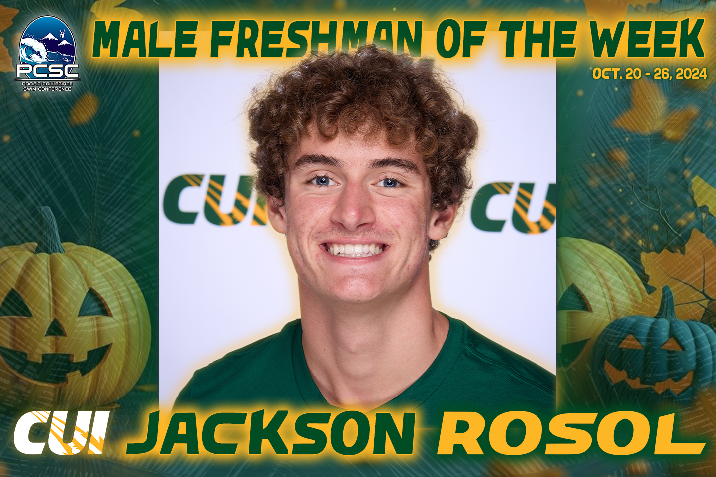 Male Freshman of the Week Oct. 20 - 26, 2024