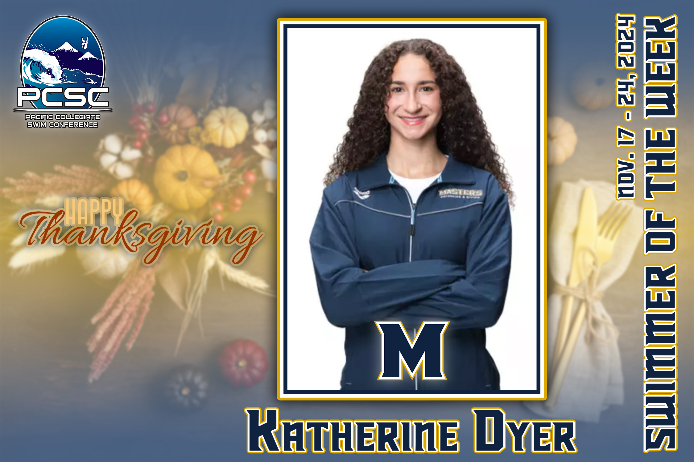 Female Swimmer of the Week Nov. 17 - 24, 2024