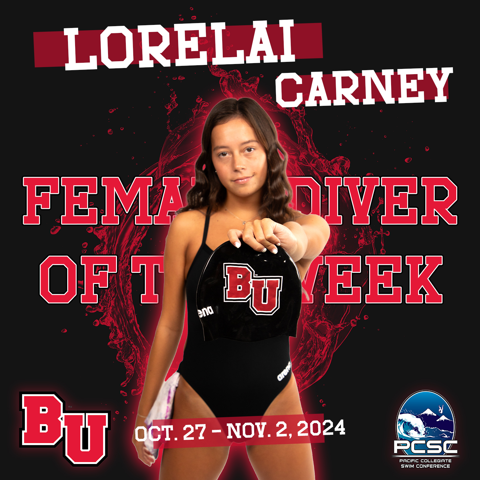 Female Diver of the Week Oct. 27 - Nov. 2024