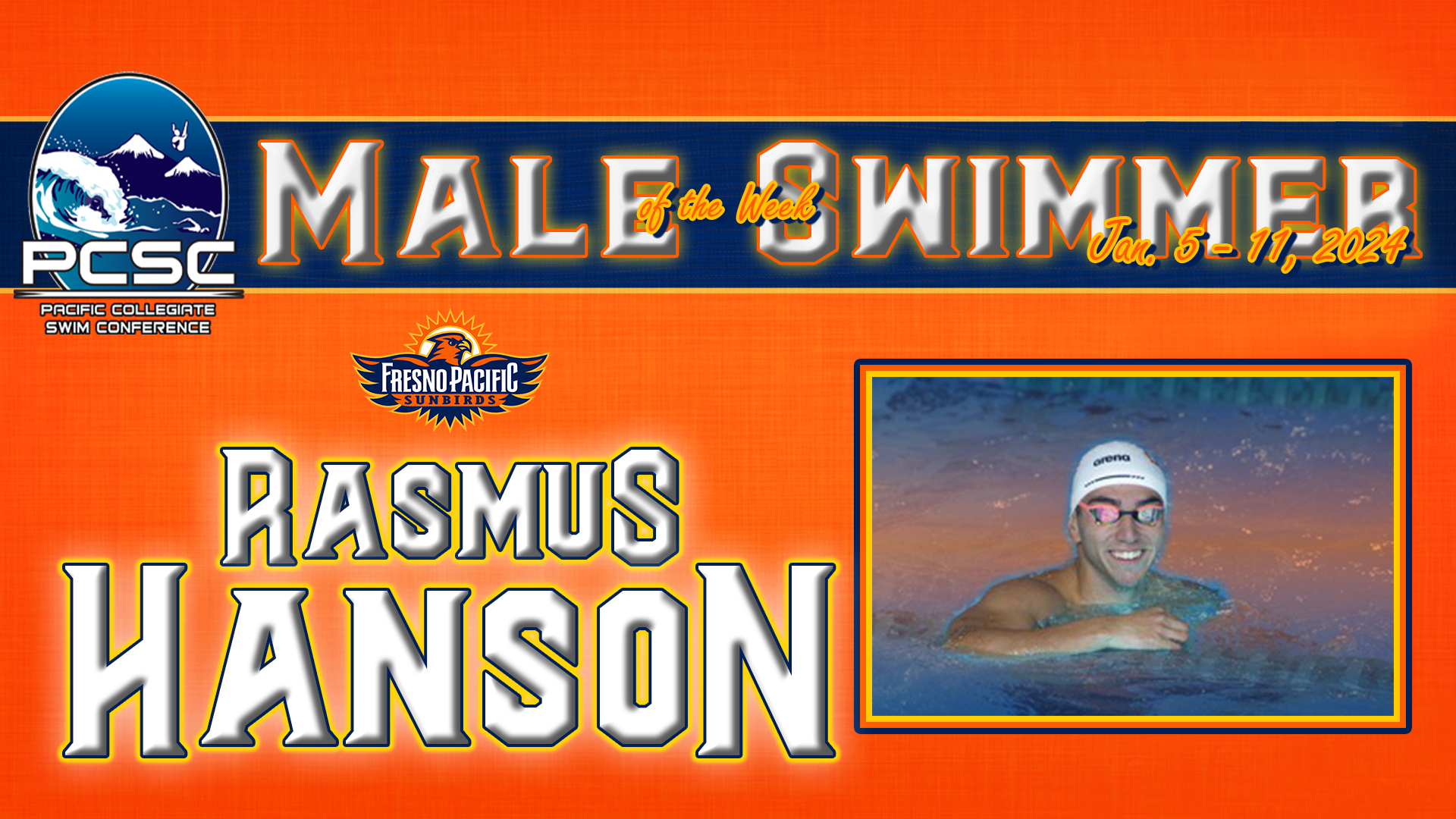 Male Swimmer of the Week Jan. 5 - 11, 2025