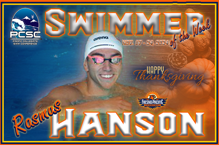 Male Swimmer of the Week Nov. 17 - 24, 2024