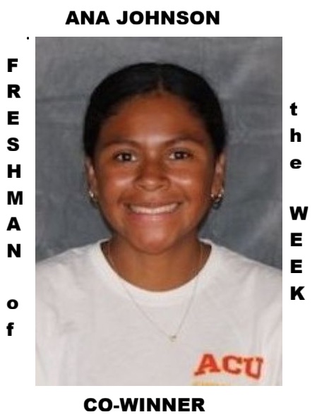 Week 6 Female Freshman of the Week