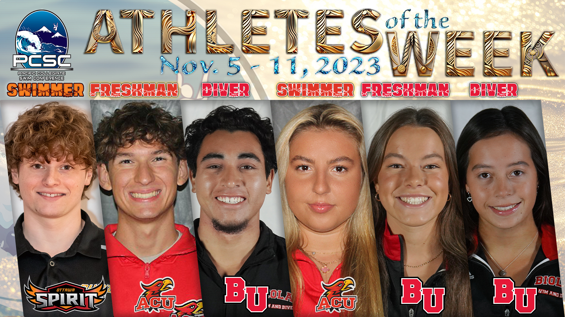 Athletes of the Week Nov. 5 - 11, 2023