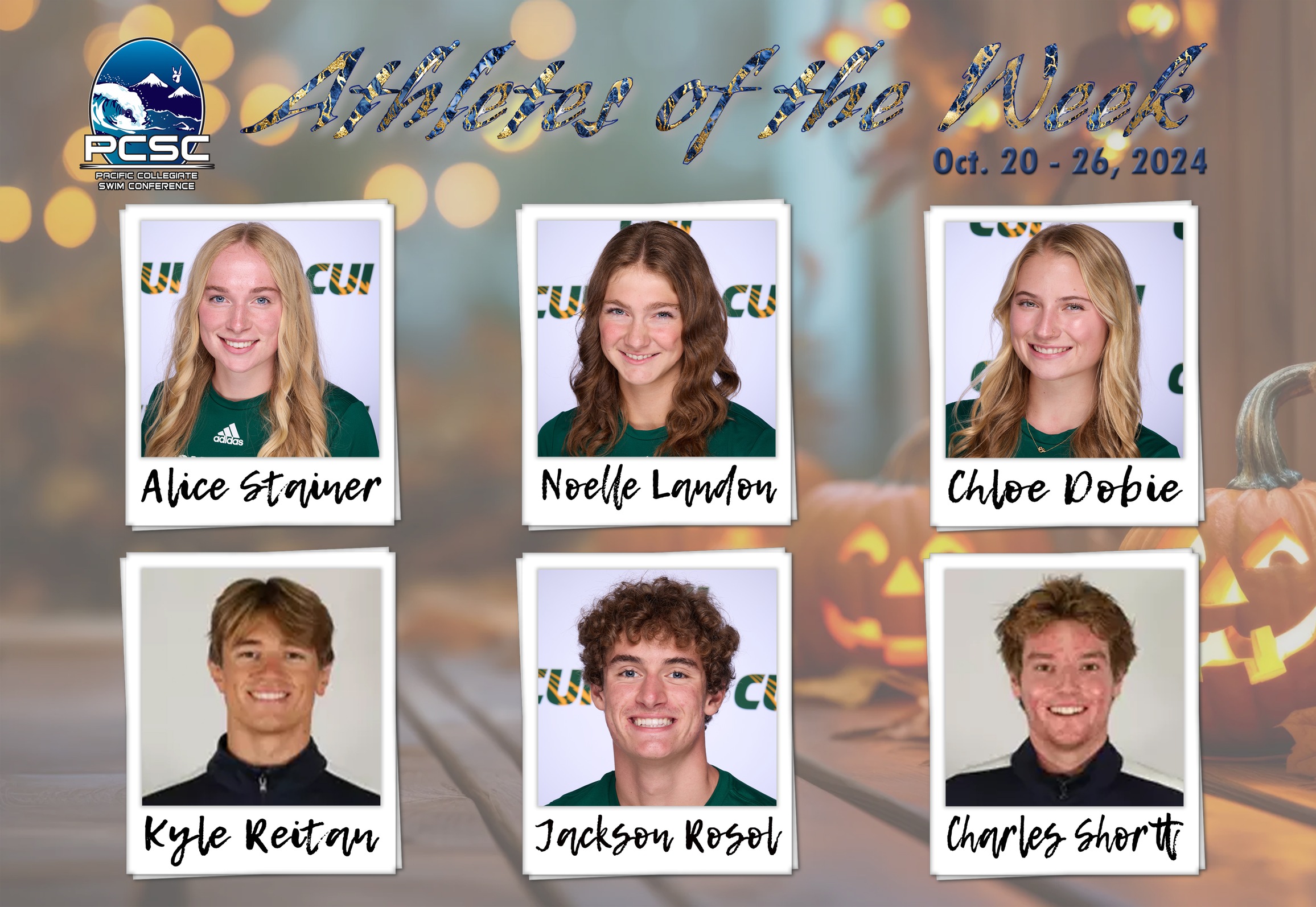 Athletes of the Week Oct. 20 - 26,  2024