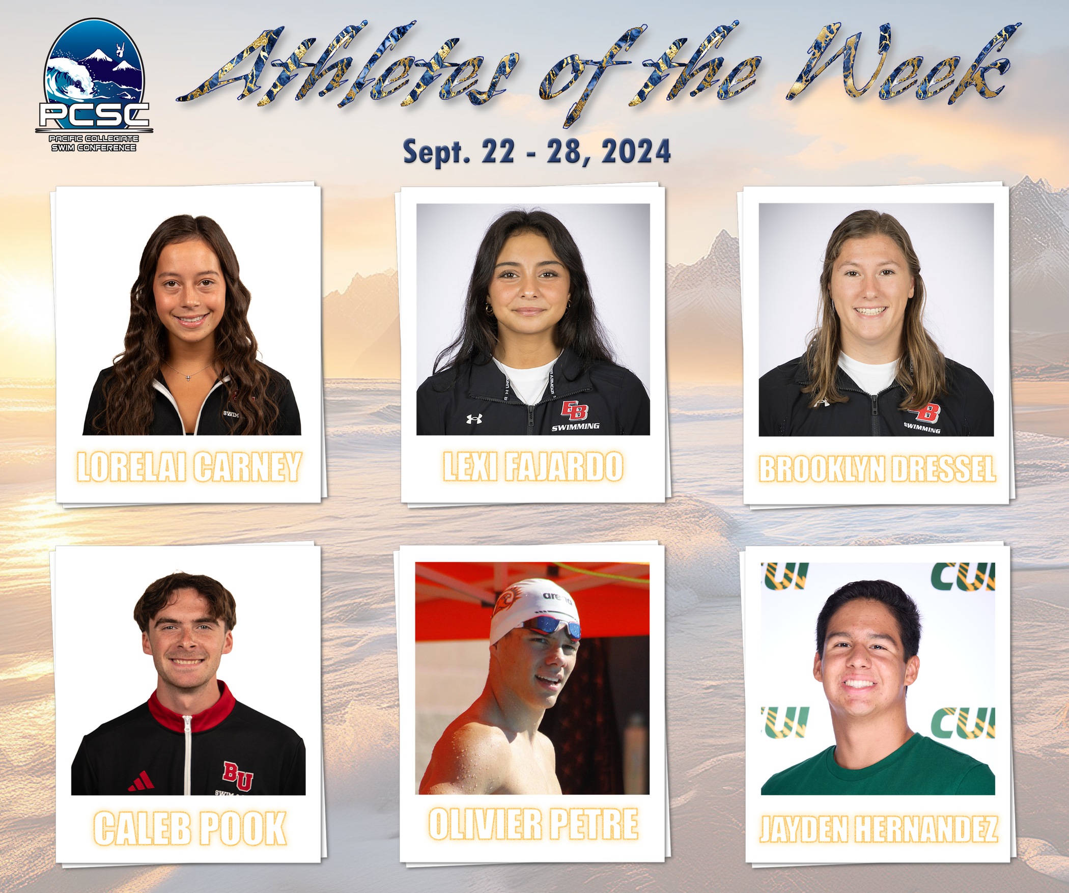 Athletes of the Week: Sept. 22 - 28, 2024