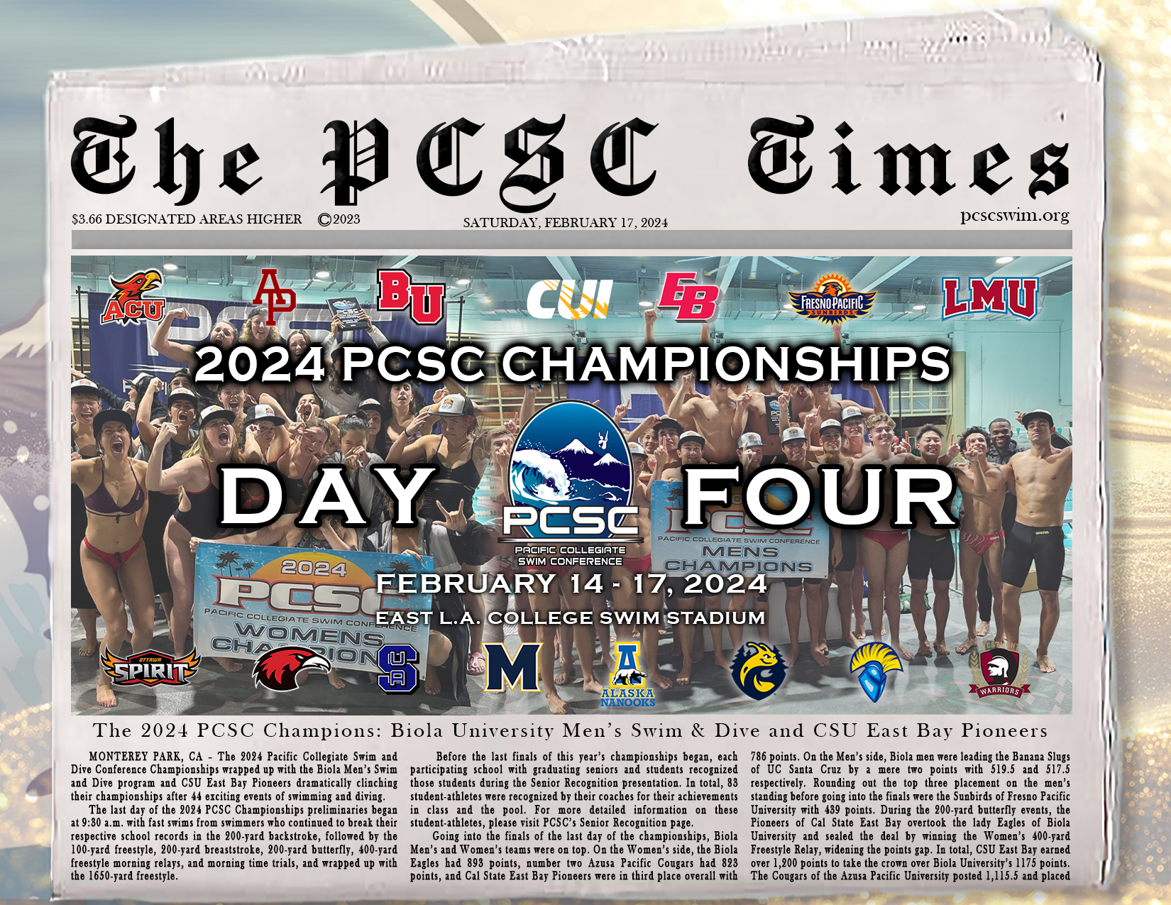 2024 PCSC Championships Day 4 Recap