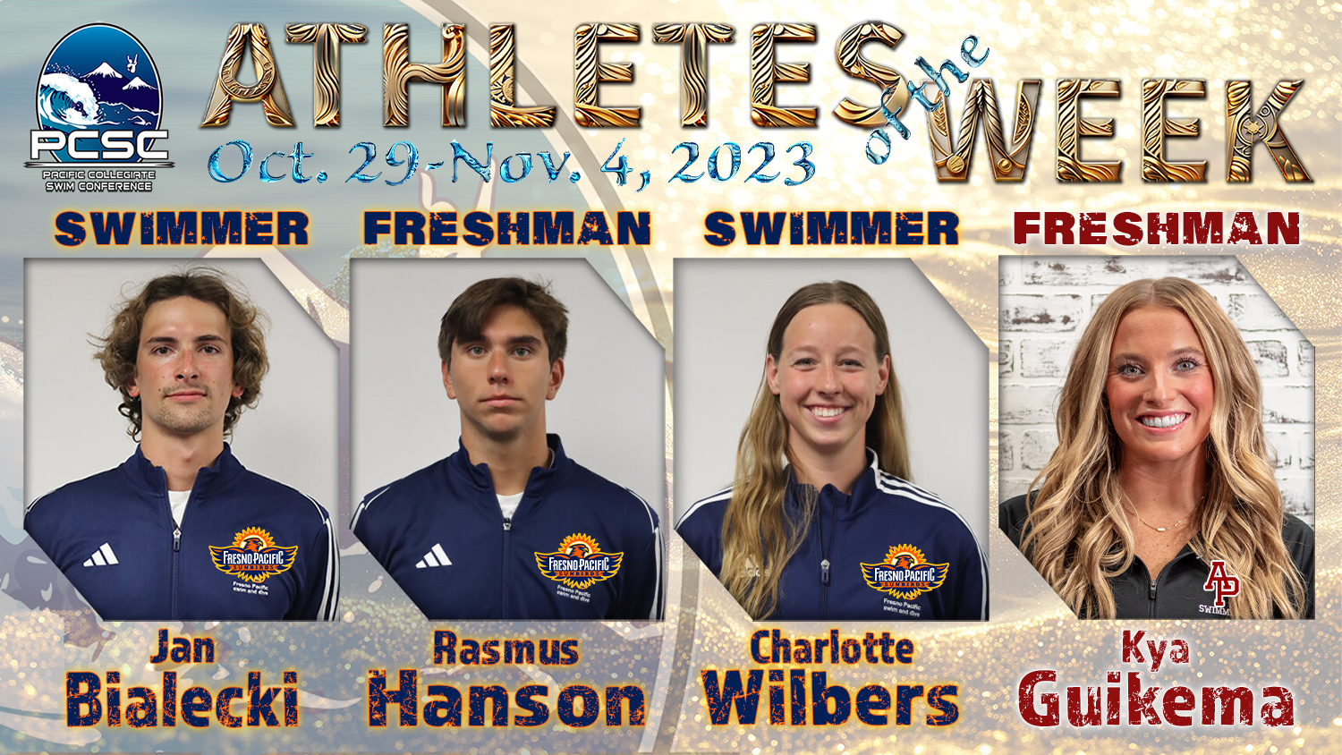 Athletes of the Week Oct. 29 - Nov. 4, 2023